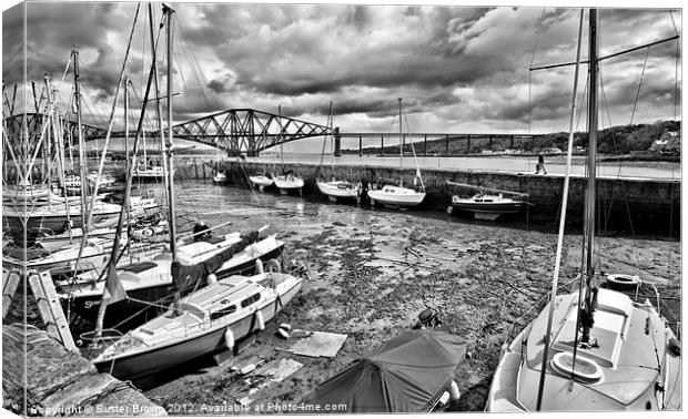 South Queensferry Harbour Canvas Print by Buster Brown