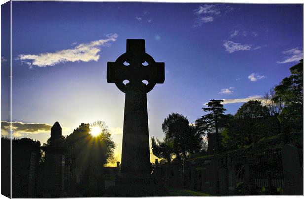 Celtic Cross #1 Canvas Print by Buster Brown