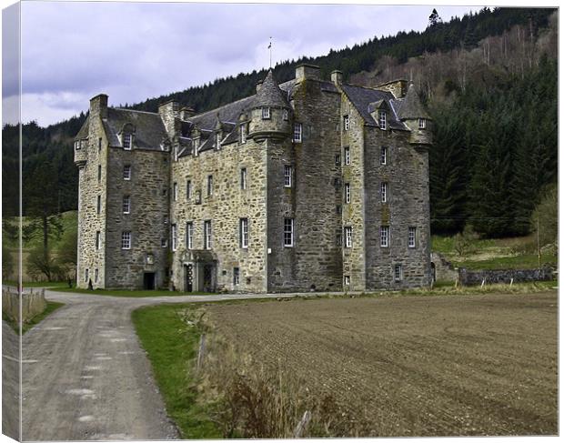 Castle Menzies Nr Aberfeldy Canvas Print by Buster Brown