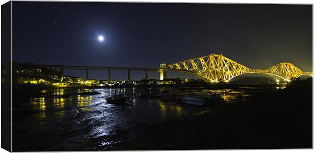 North Queensferry & Forth Rail Bridge Canvas Print by Buster Brown