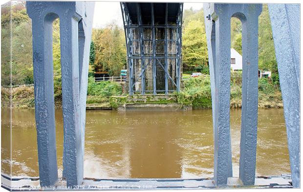 Under The Iron Bridge Canvas Print by philip milner