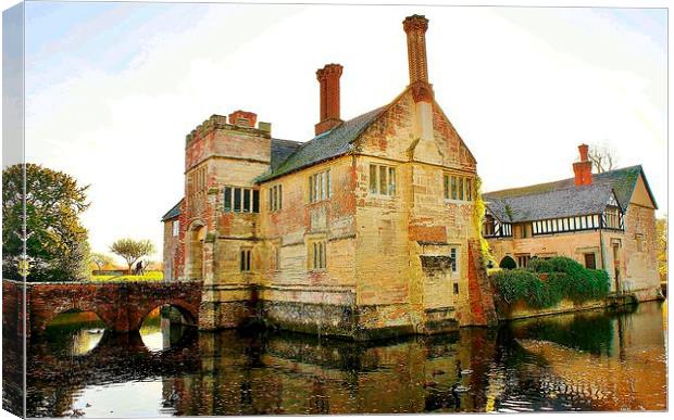 Baddersley Clinton Manor House Canvas Print by philip milner