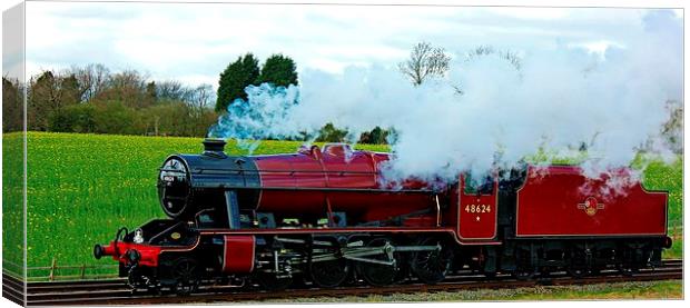 Steam Engine 48624 Canvas Print by philip milner