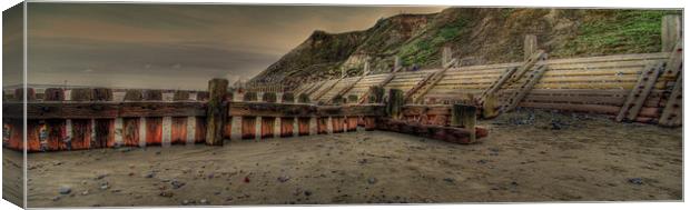 Breaker Panorama Canvas Print by Nick Coleby