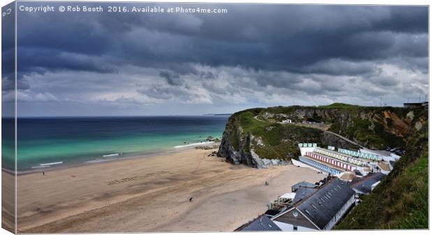 'Storm Clouds over Tolcarne' Canvas Print by Rob Booth