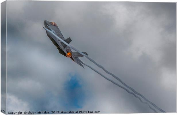 F-35 Lightning 2 Jet Fighter Canvas Print by Shawn Nicholas