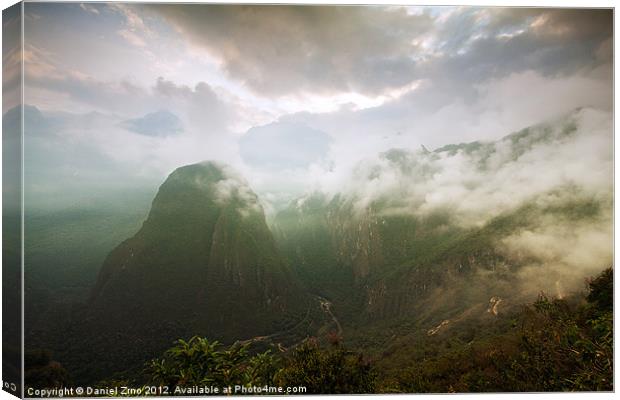 The Magic of Machu Picchu Canvas Print by Daniel Zrno