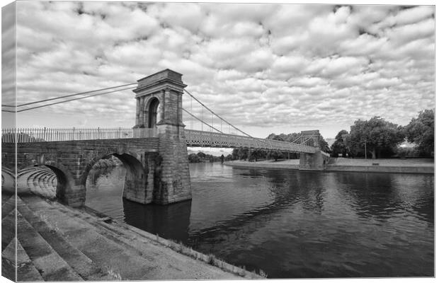 Wilford suspension bridge Canvas Print by Steve Adams