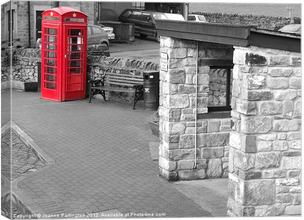 Red Telephone Box #15 Canvas Print by Joanne Partington