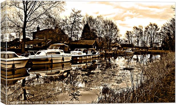 hoe mill lock ulting essex Canvas Print by linda cook
