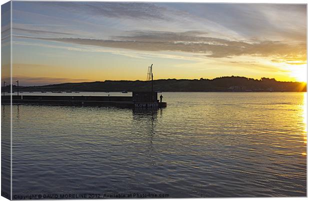 Early Morning Padstow Harbour Canvas Print by David Moreline