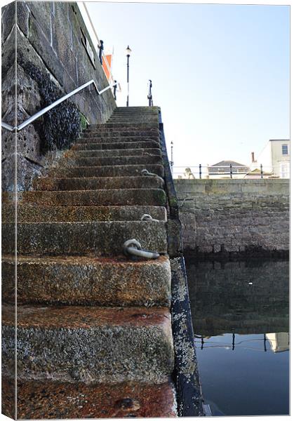 Harbour Steps Canvas Print by Ian Cocklin