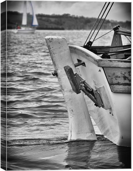 Boats Rudder Canvas Print by Ian Cocklin