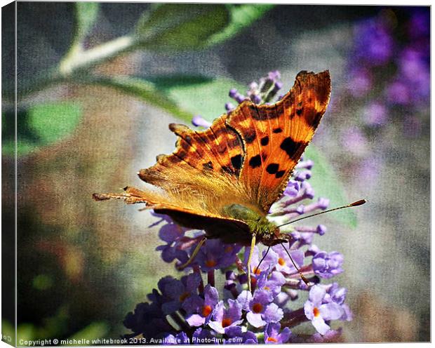 BUTTERFLY 6 Canvas Print by michelle whitebrook