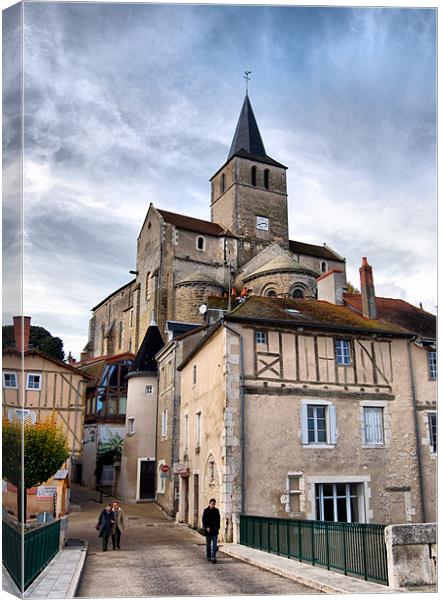 Montmorillon City France  Canvas Print by Jacqui Farrell