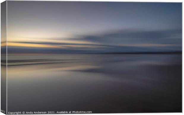 St Andrews Beach Sunrise Canvas Print by Andy Anderson