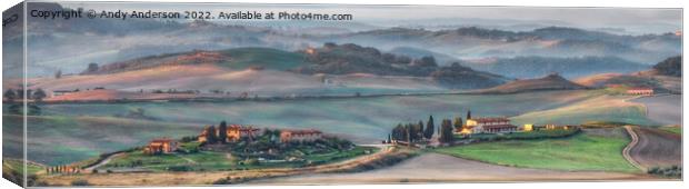 Tuscany Sunrise Landscape Canvas Print by Andy Anderson