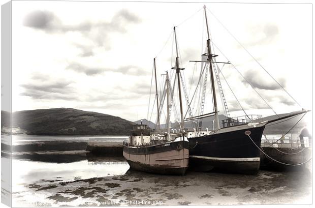 Inverary Museum and Vital Spark Canvas Print by Andy Anderson
