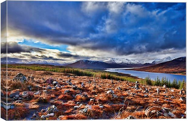 Scottish Highland Loch Canvas Print by Andy Anderson