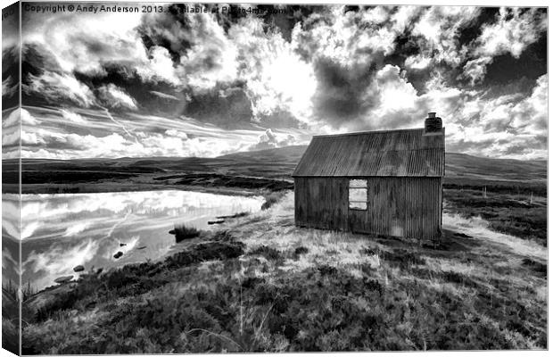 Central Scottish Highlands Moor Canvas Print by Andy Anderson