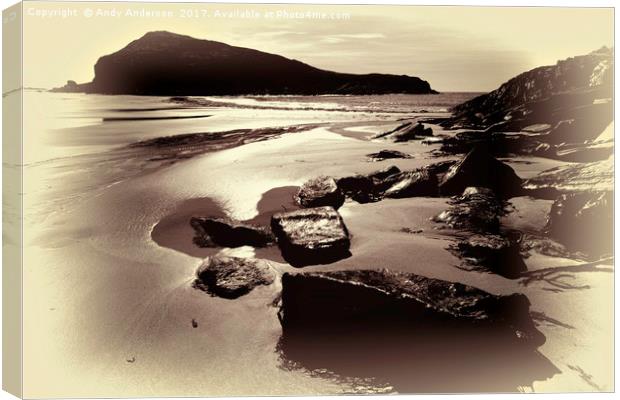 Island of Mull - Kilvickeon Beach Canvas Print by Andy Anderson