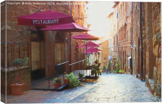 Tuscan Charm of Volterra Canvas Print by Andy Anderson