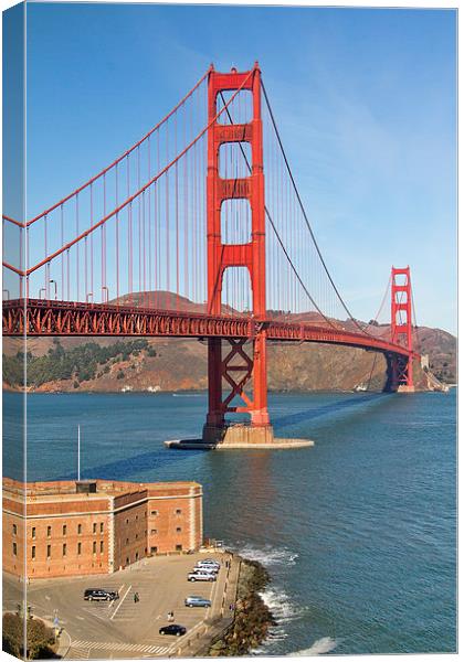  Golden Gate Bridge Canvas Print by Val Saxby LRPS