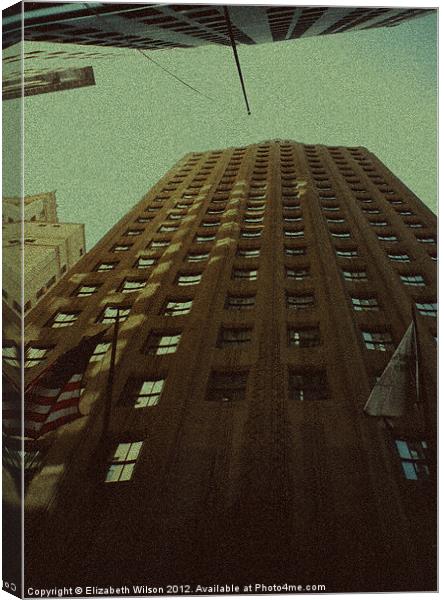 New York Skyscrapers #3 Canvas Print by Elizabeth Wilson-Stephen