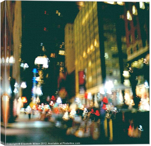 New York Street Canvas Print by Elizabeth Wilson-Stephen