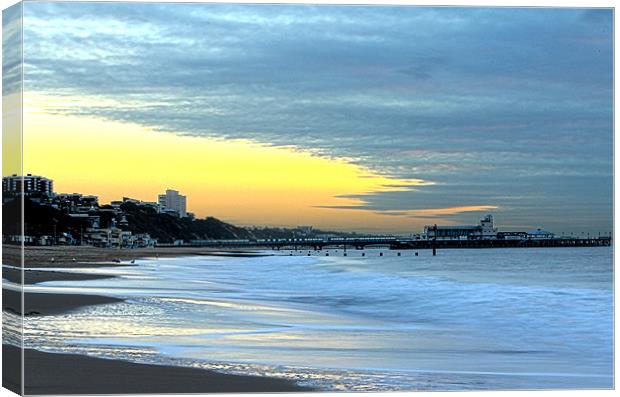 Bournemouth at Sunrise Canvas Print by Jennie Franklin