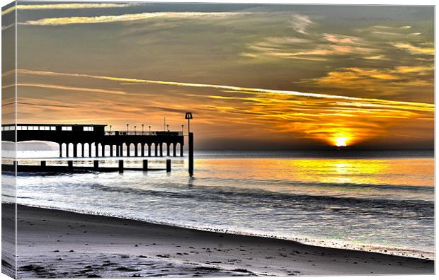 Surreal Boscombe Pier Canvas Print by Jennie Franklin
