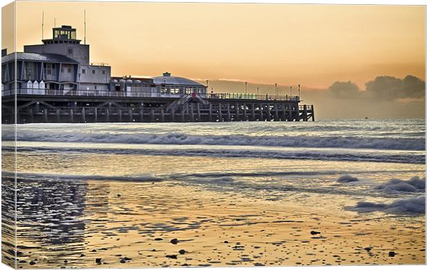 Bournemouth Pier at Sunrise Canvas Print by Jennie Franklin