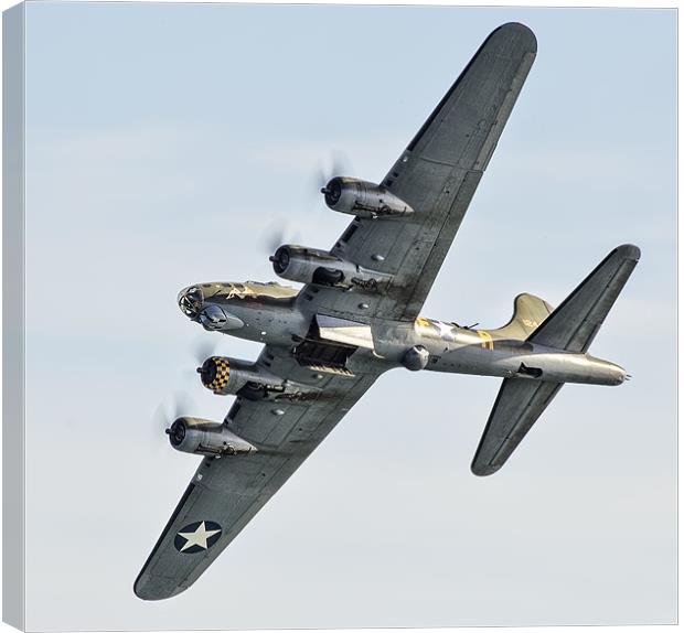 B17 Aircraft The Flying Fortress Canvas Print by Jennie Franklin