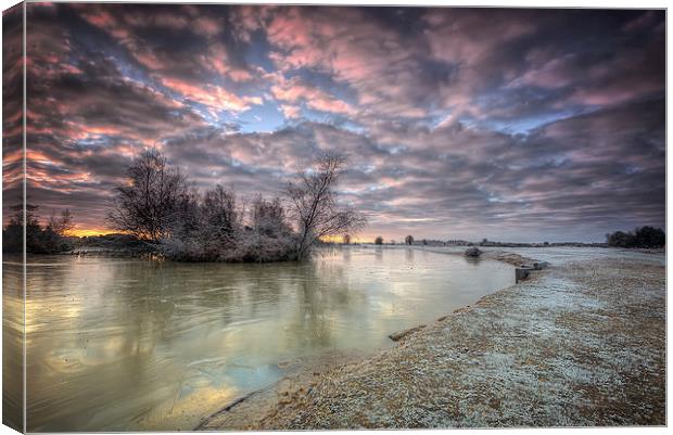  The Frozen Pond Canvas Print by Jennie Franklin