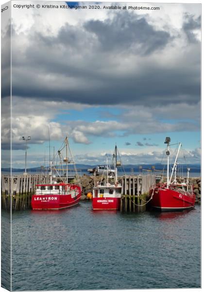 Red Boats series Canvas Print by Kristina Kitchingman