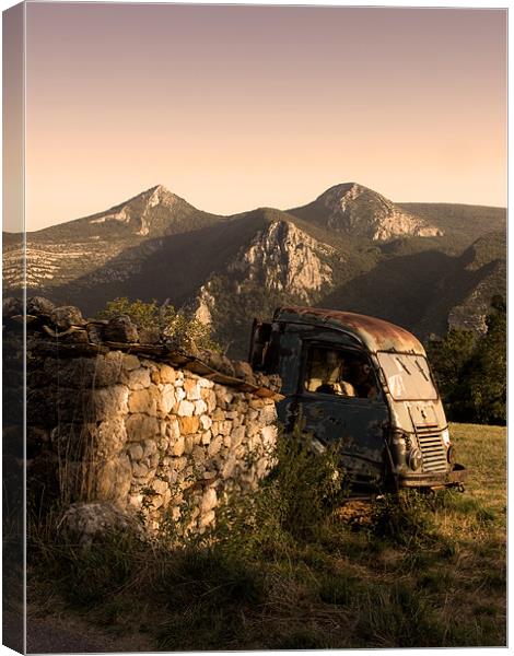 An Abandoned Camion in France Canvas Print by Brian Sharland