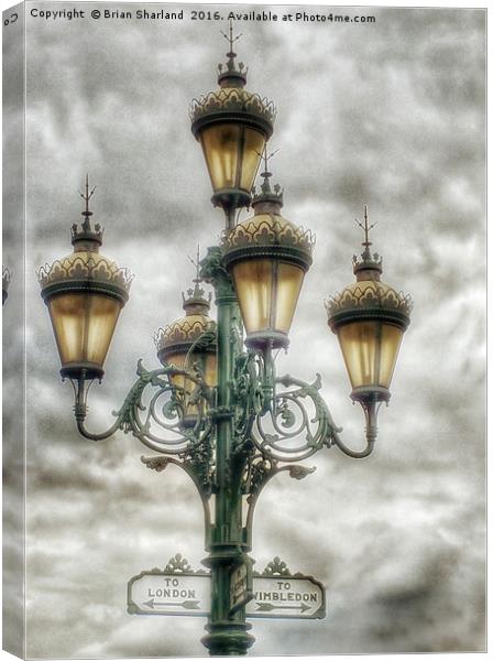 Gaslights On Tooting Broadway Canvas Print by Brian Sharland