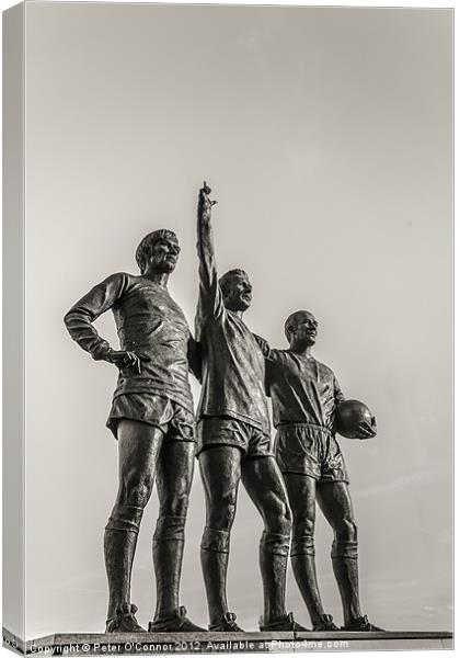 Manchester United Legends Canvas Print by Canvas Landscape Peter O'Connor