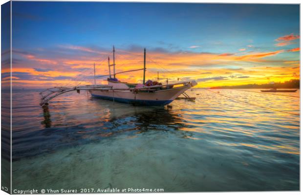 Panglao Island Sunrise Canvas Print by Yhun Suarez