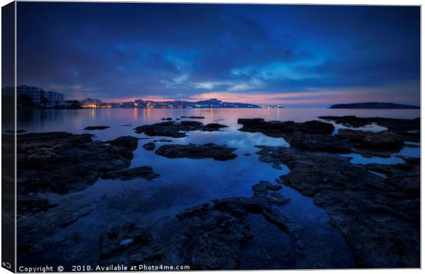 Playa D'en Bossa 1.0  Canvas Print by Yhun Suarez