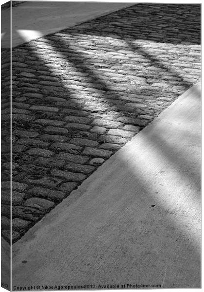 sunlight on pavement Canvas Print by Alfani Photography