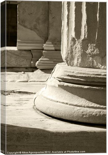 Ancient marble composition Canvas Print by Alfani Photography