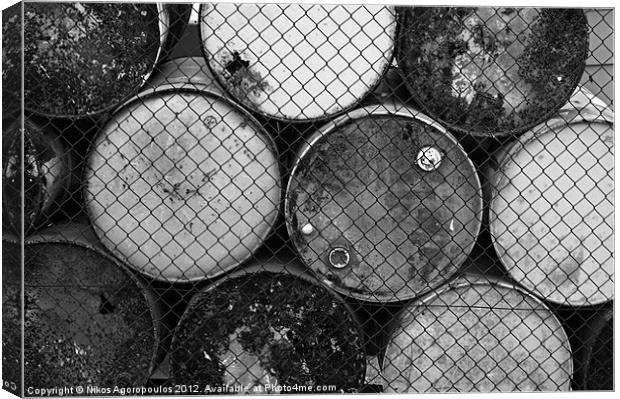 Trapped barrels 2 Canvas Print by Alfani Photography