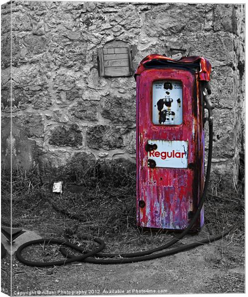 Gasoline ends Canvas Print by Alfani Photography