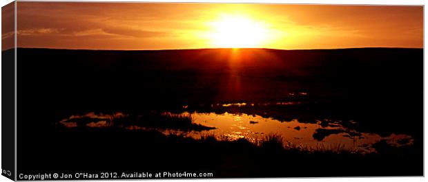 Golden sunset on the Mor Canvas Print by Jon O'Hara