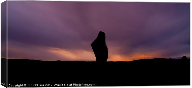 Solitary Callanish Stone Canvas Print by Jon O'Hara