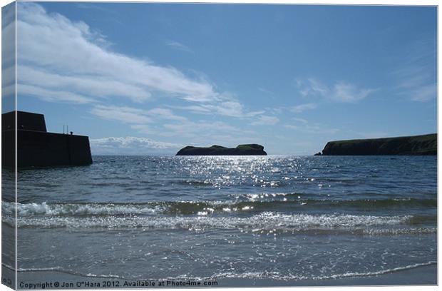 BEAUTIFUL BAYBLE BEACH 12 Canvas Print by Jon O'Hara