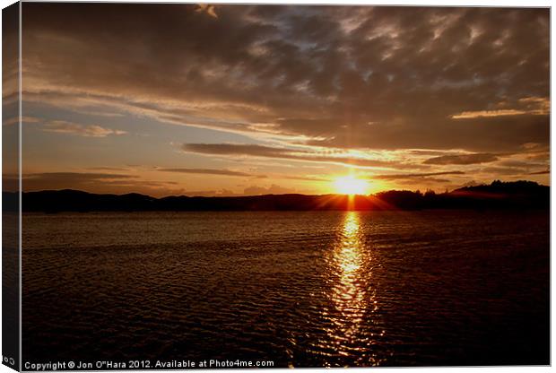 STORNOWAY AREA TRANQUILITY 7 Canvas Print by Jon O'Hara