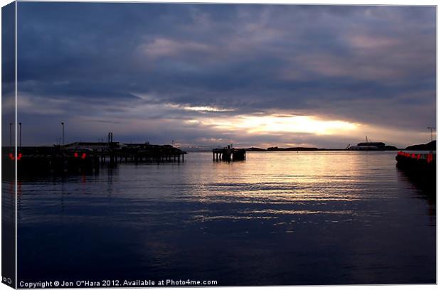 STORNOWAY AREA TRANQUILITY 9 Canvas Print by Jon O'Hara