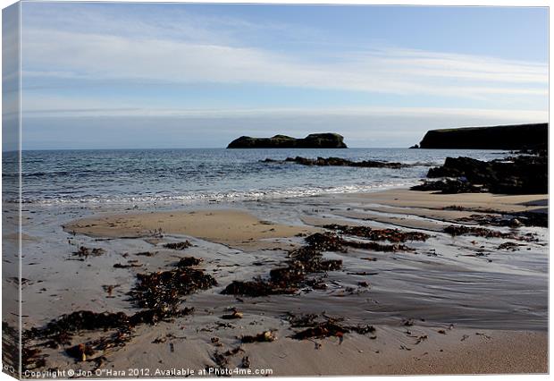 HEBRIDES BEAUTIFUL BAYBLE BEACH OF LEWIS 7 Canvas Print by Jon O'Hara